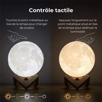 Lampe lune - 18 cm