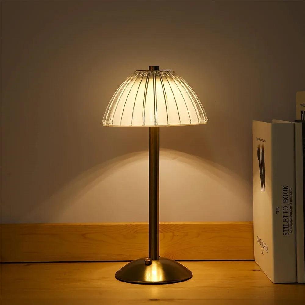 Lampe de table vintage style ombrelle