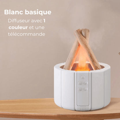 diffuseur feu de camp blanc basique