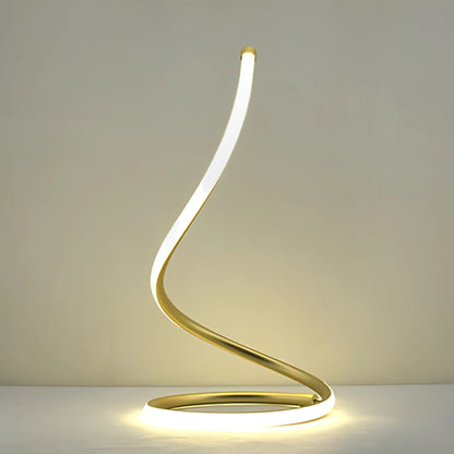 grande lampe spirale or