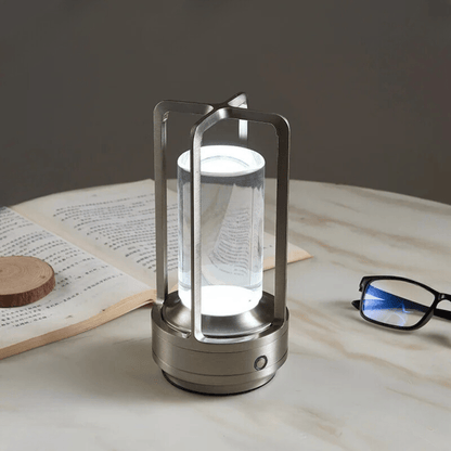 lampe lanterne argent