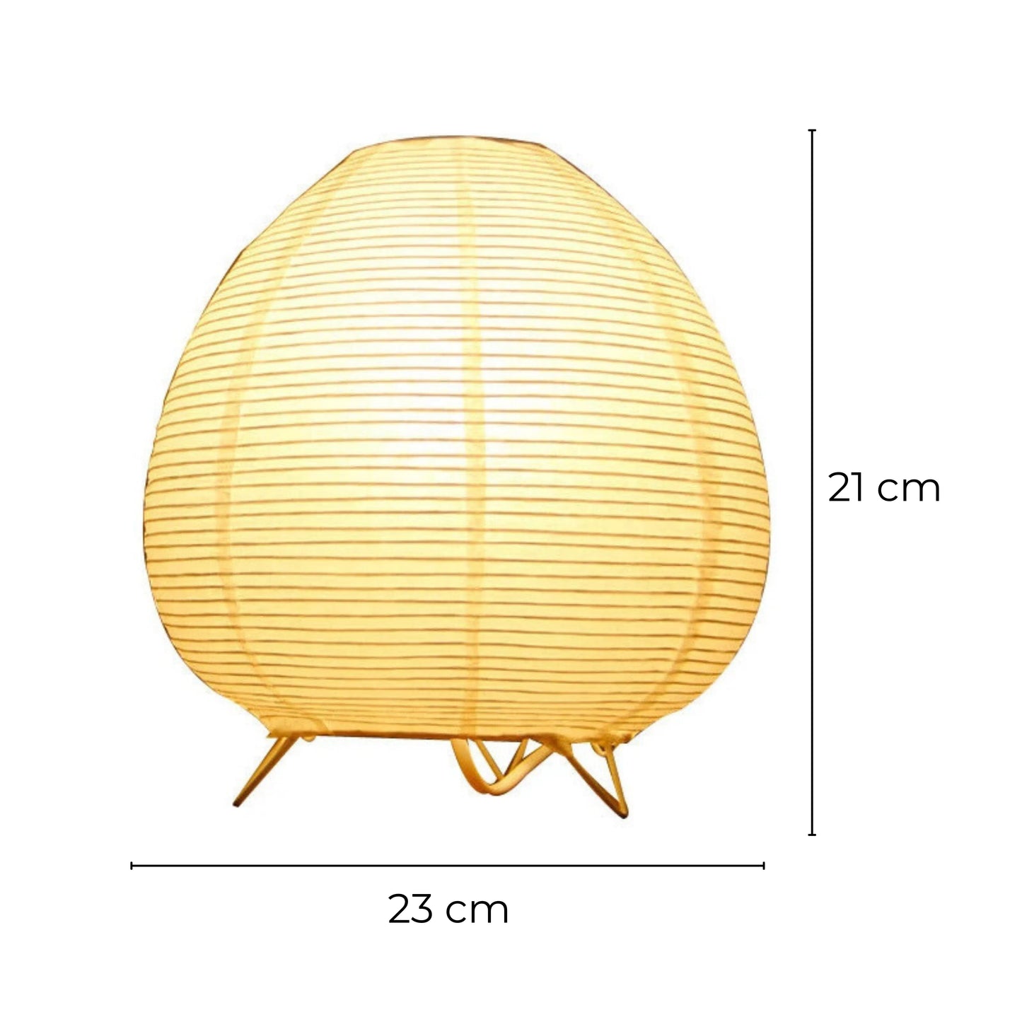 lampe papier de riz dimensions