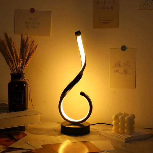 lampe spirale fer forgé