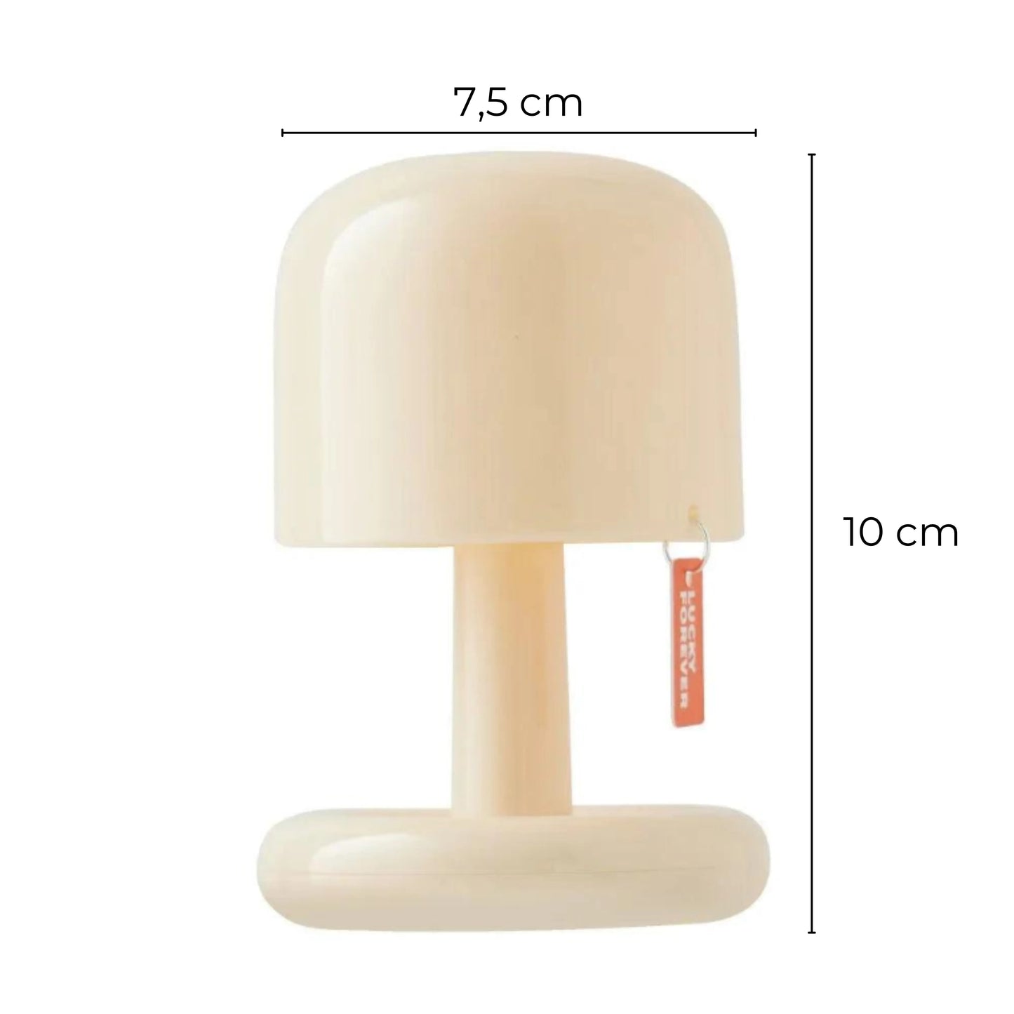 petite lampe champignon dimensions