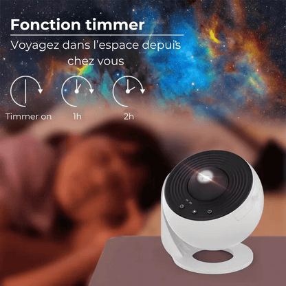 projecteur de galaxie timer