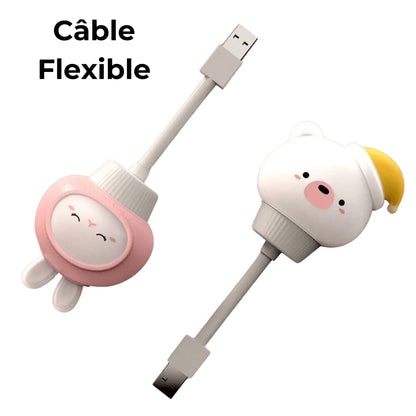 veilleuse animaux USB câble flexible