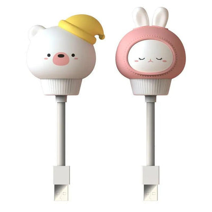 veilleuse animaux USB fond blanc