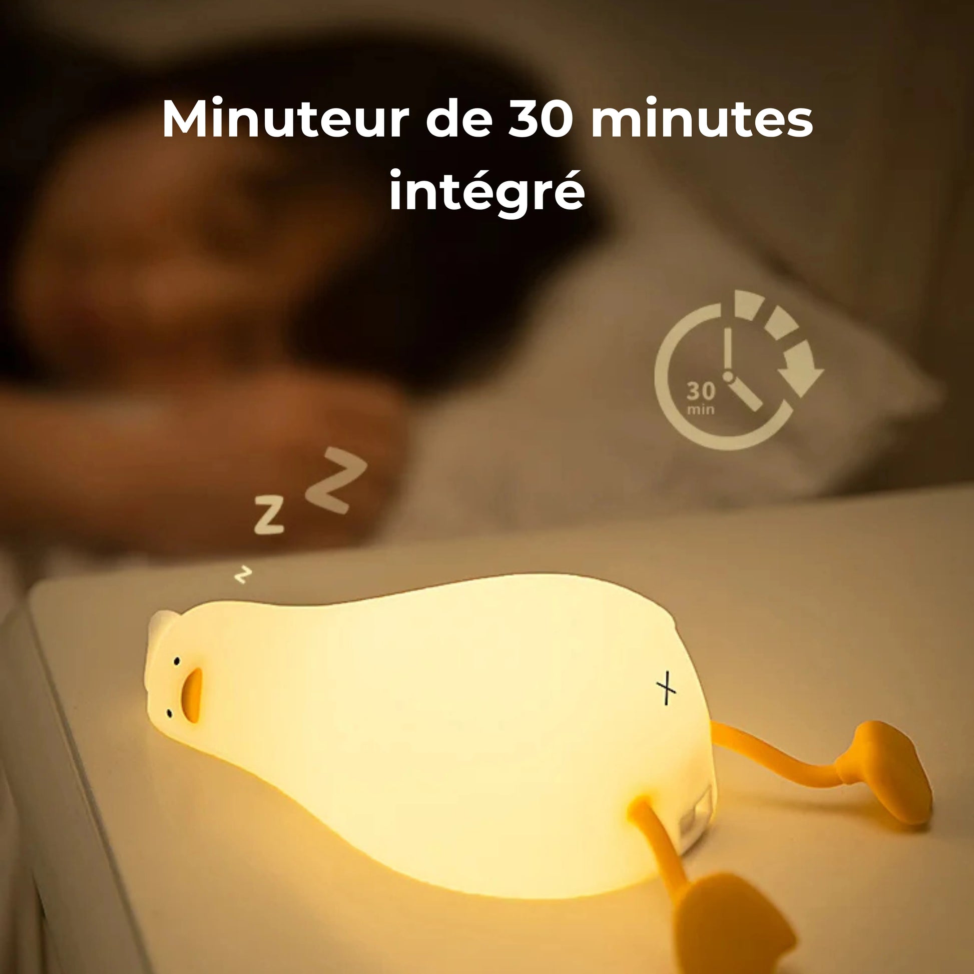 veilleuse canard minuteur