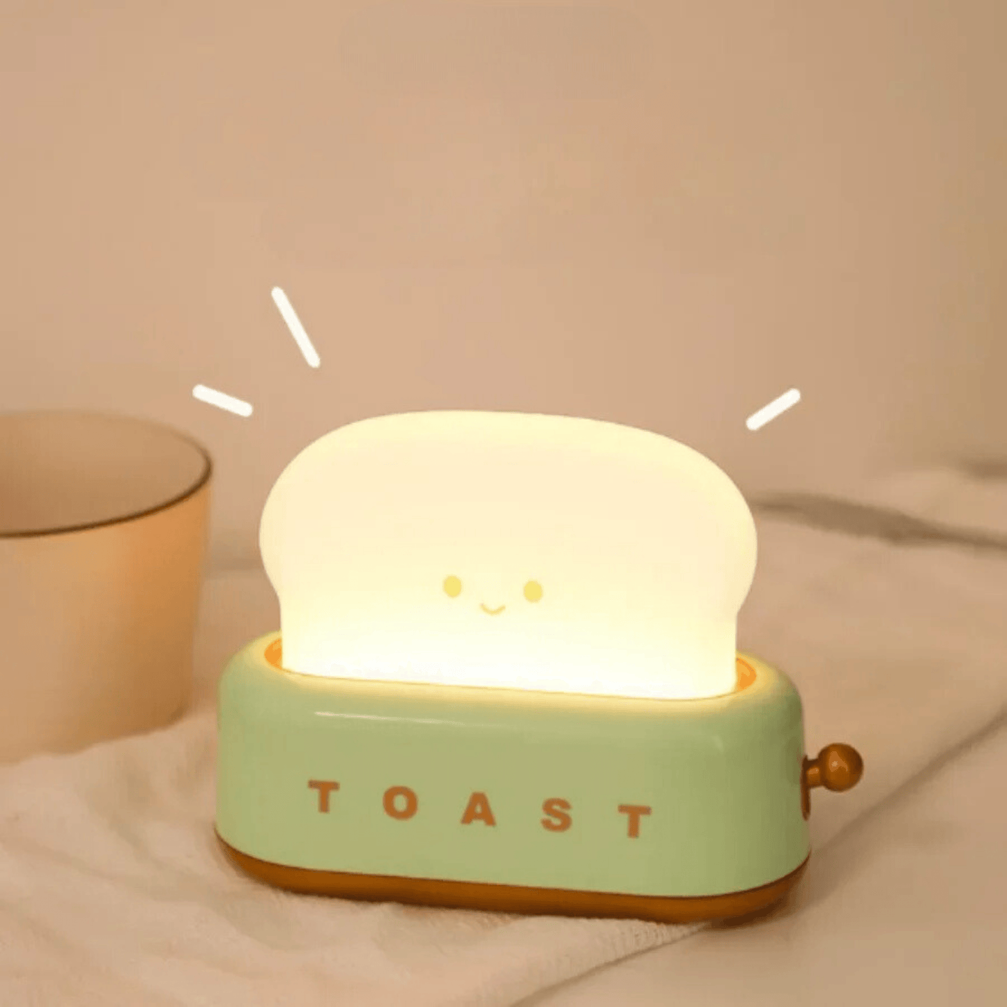 veilleuse toast allumée